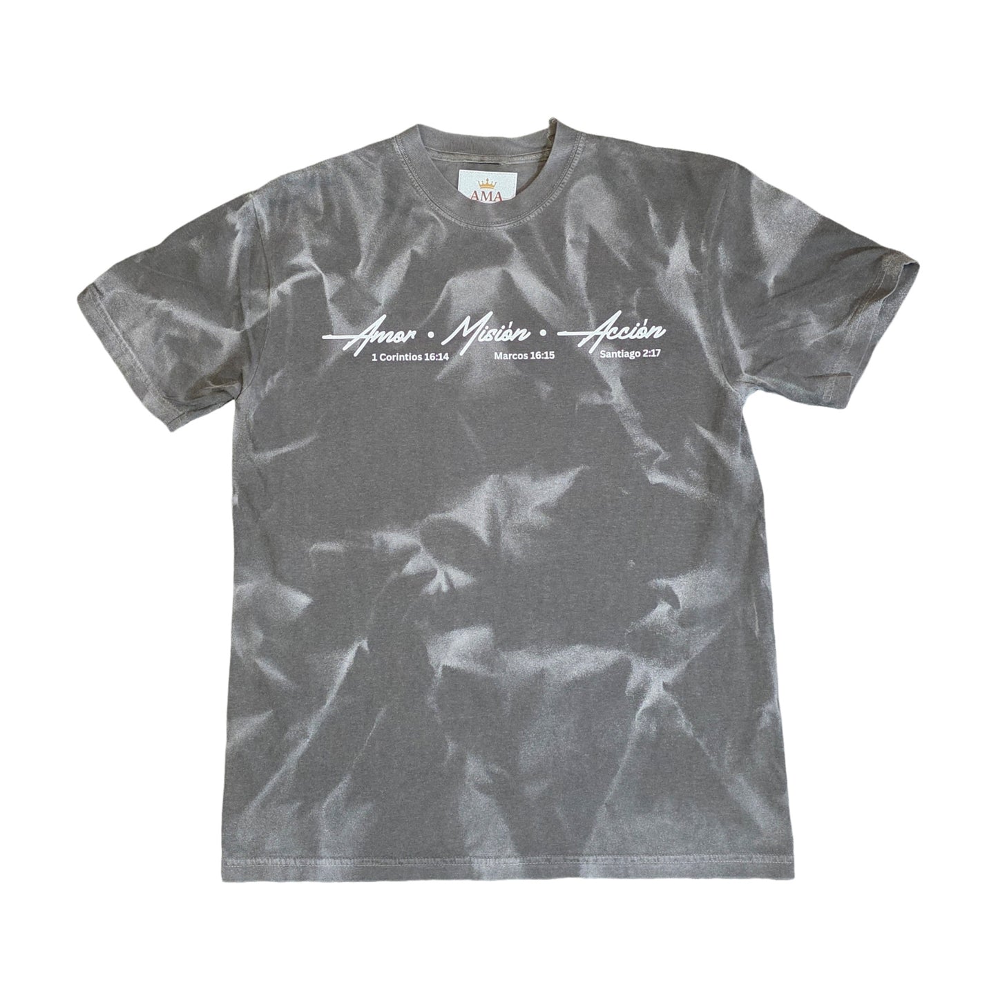 Camiseta AMA Signature Custom – Amor, Misión, Acción | Ropa Cristiana Unisex