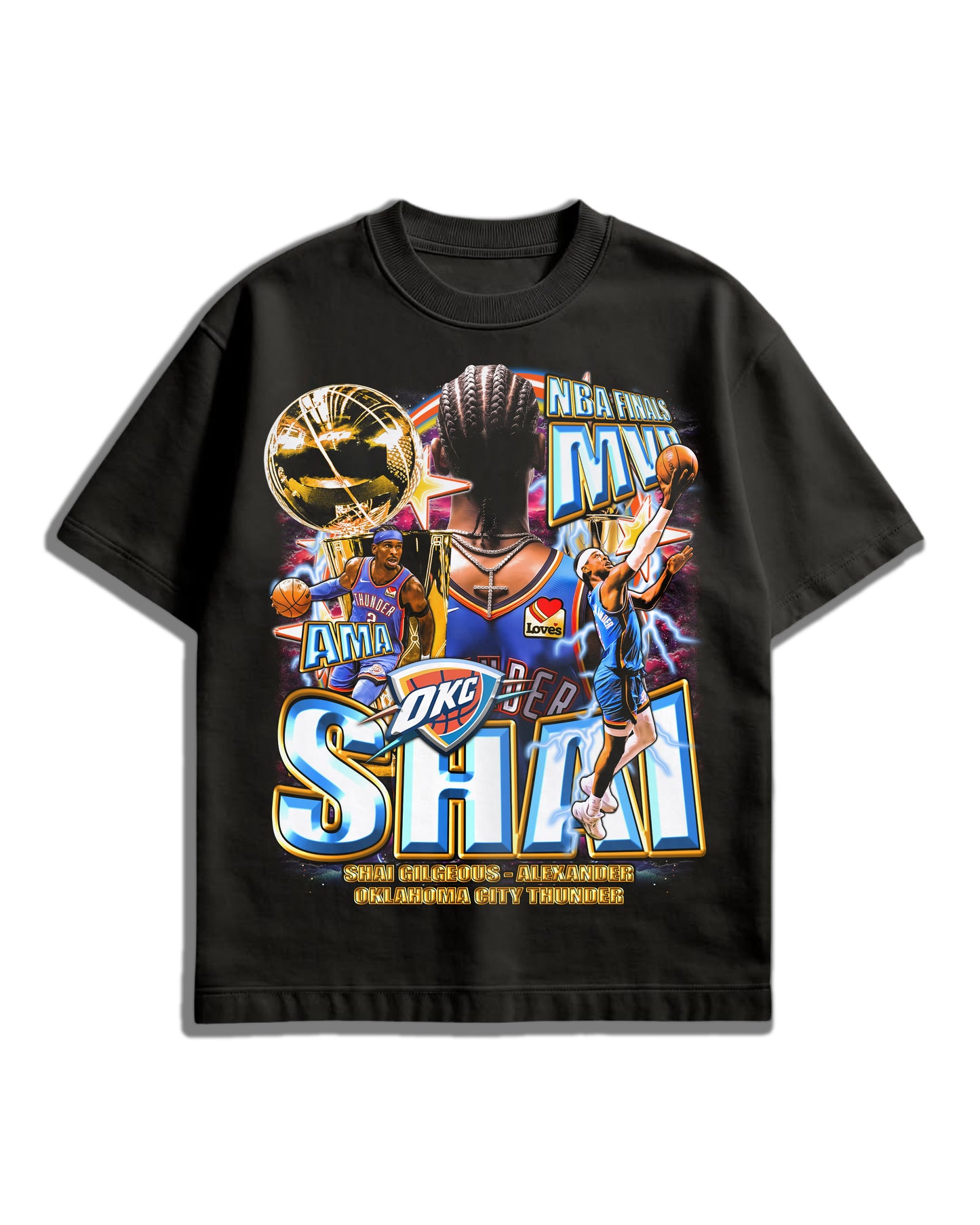 SGA MVP x OKC Thunder Champions 2025 Tee – AMA Studios