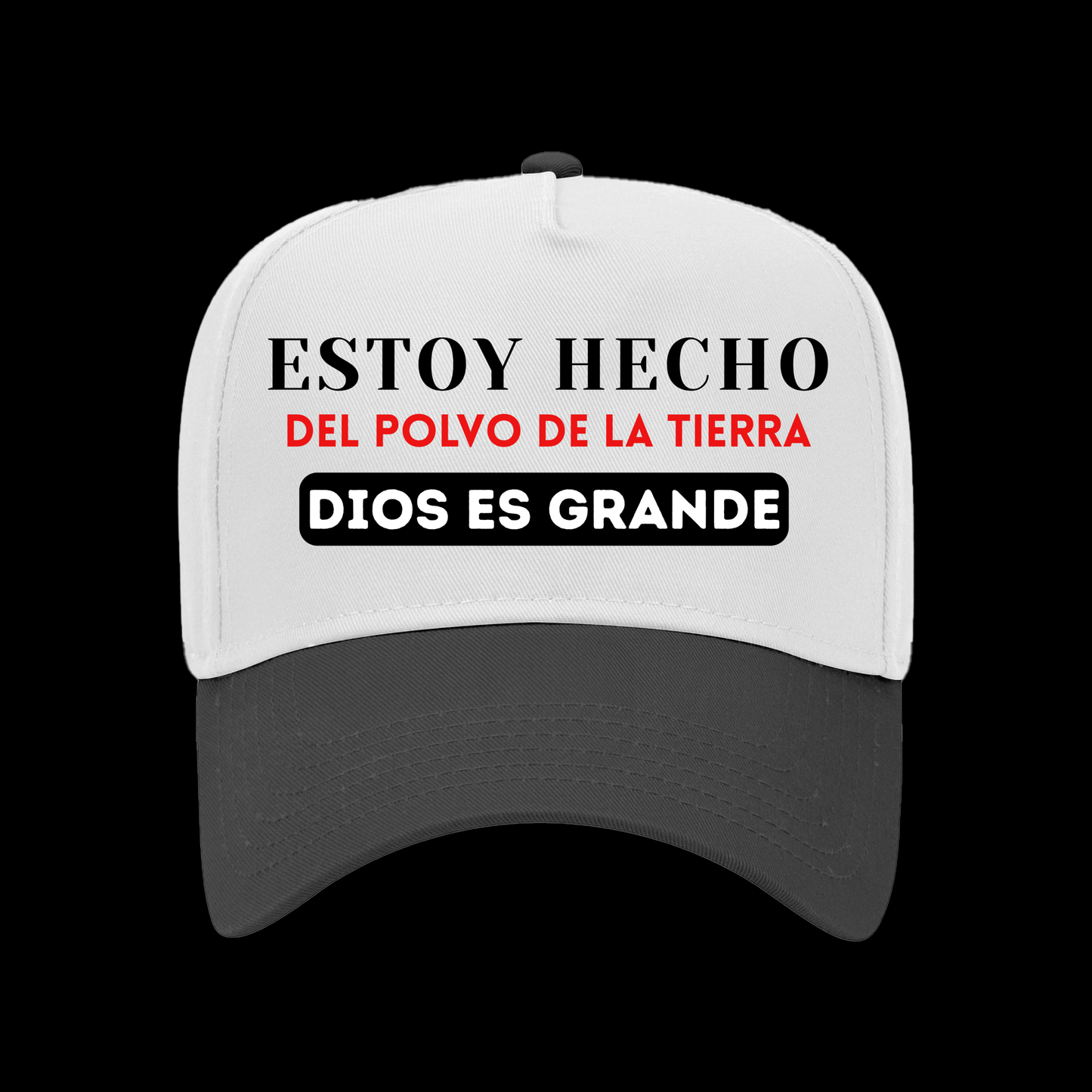 Gorra Cristiana “Estoy Hecho del Polvo de la Tierra – Dios es Grande” | Baseball Hat Unisex
