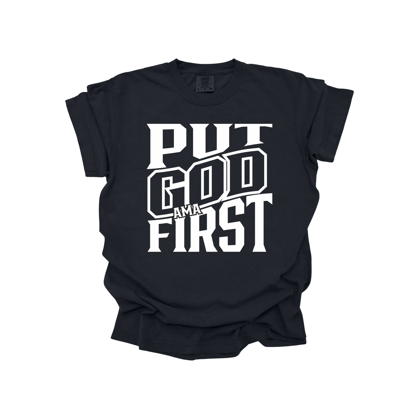 Put God First Christian T-Shirt – Bold Faith Graphic Tee