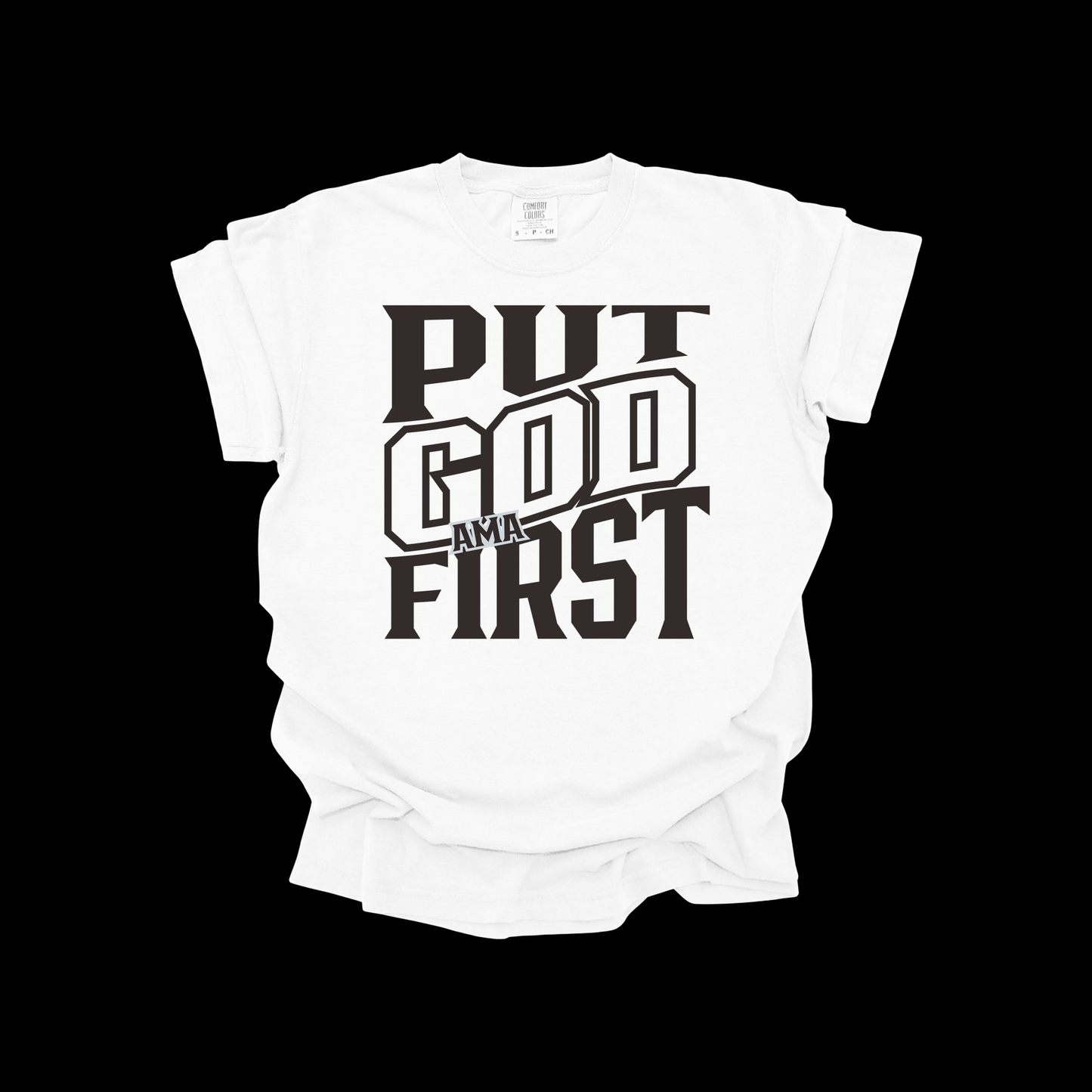 Put God First Christian T-Shirt – Bold Faith Graphic Tee