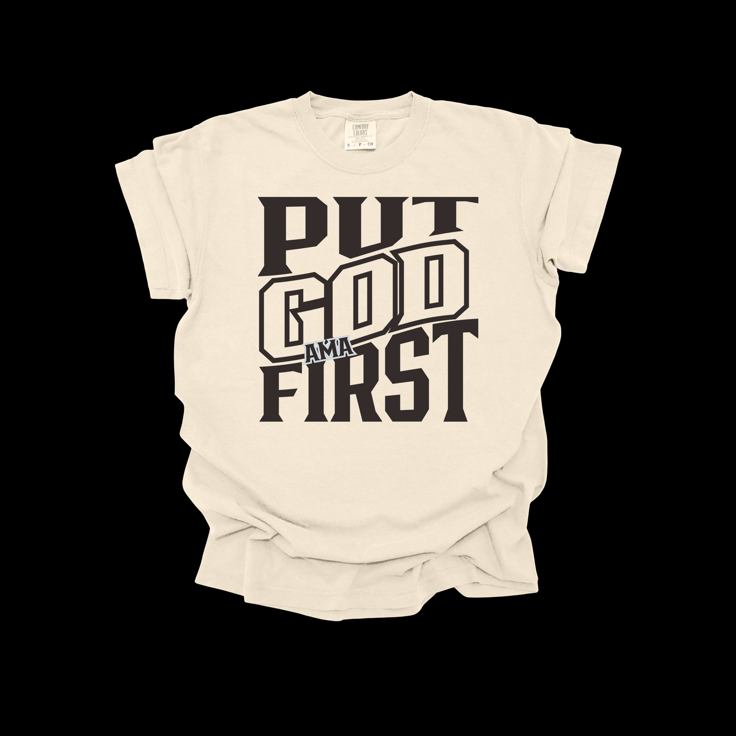 Put God First Christian T-Shirt – Bold Faith Graphic Tee