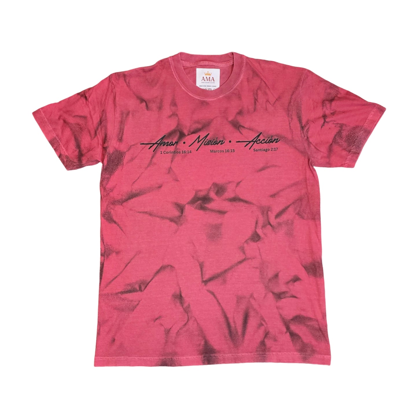 Camiseta AMA Signature Custom – Amor, Misión, Acción | Ropa Cristiana Unisex