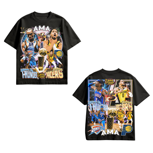 NBA Finals 2025 T-Shirt | Oklahoma City Thunder vs Indiana Pacers Basketball Tee | AMA Studios