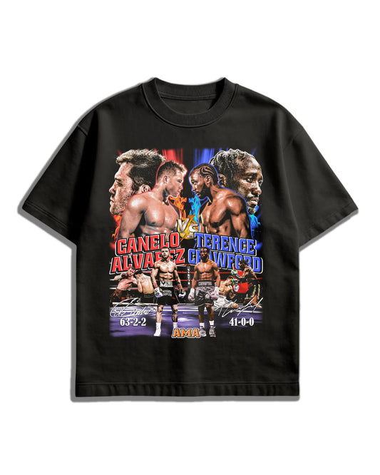 Canelo Álvarez vs Terence Crawford Graphic Tee – Boxing Fan Shirt