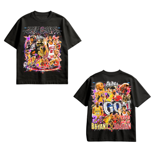 GOAT Legends Basketball T-Shirt – Kobe Bryant & Michael Jordan Tribute Tee
