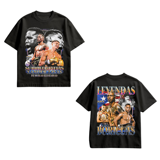 Camiseta Subriel Matías & Xander Zayas – Leyendas Boricuas del Boxeo