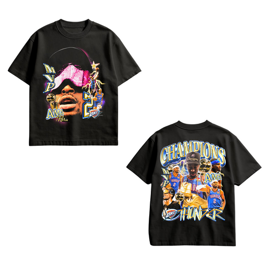 OKC Thunder Champions MVP T-Shirt – SGA Edition – AMA Studios