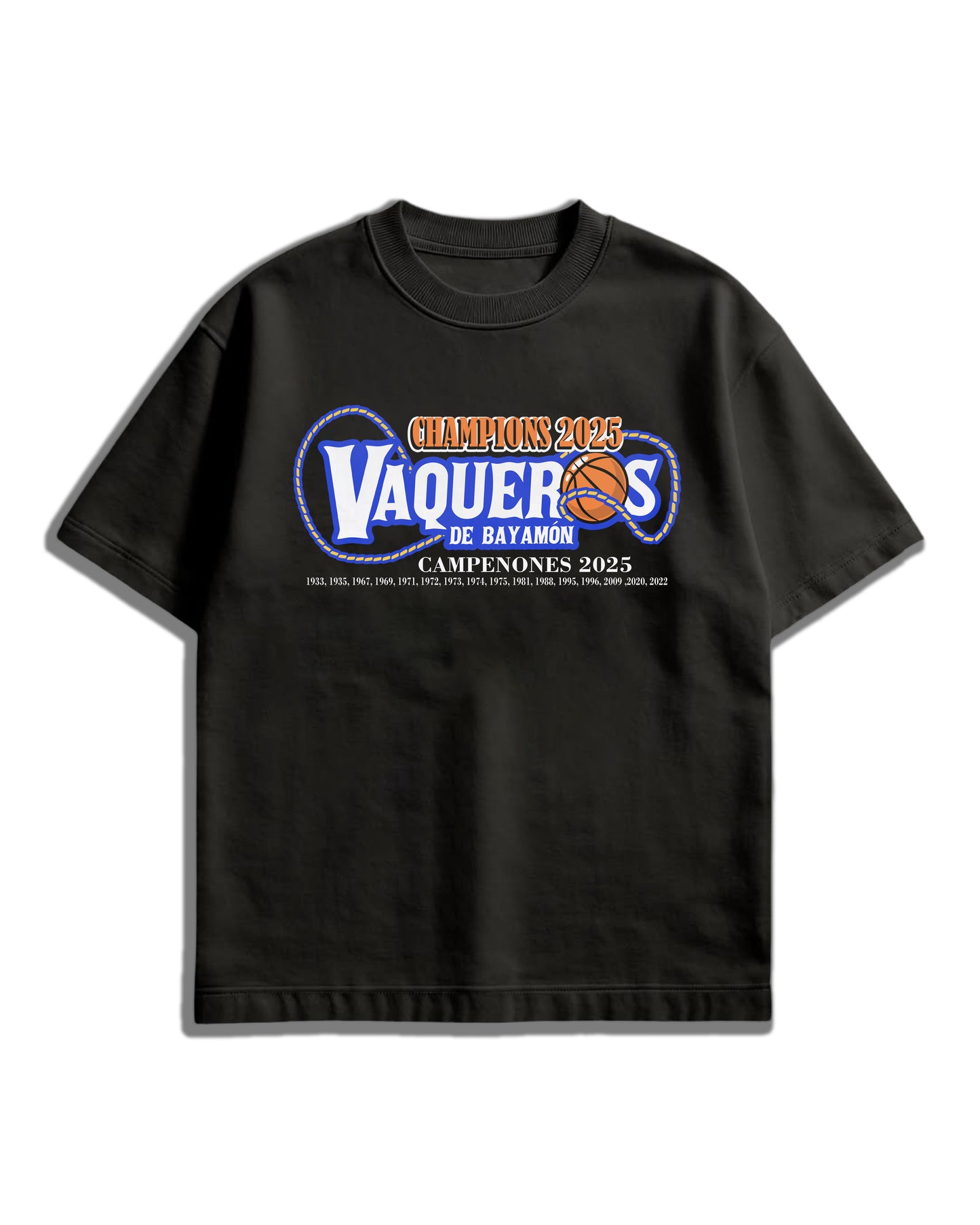 Camiseta Vaqueros de Bayamón Campeones 2025 – AMA Studios