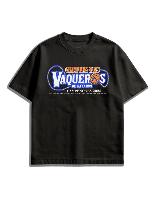 Camiseta Vaqueros de Bayamón Campeones 2025 – AMA Studios