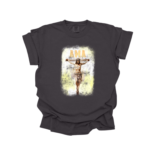 AMA Apparel “Crucifixion” Christian T-Shirt – Comfort Colors Faith Tee