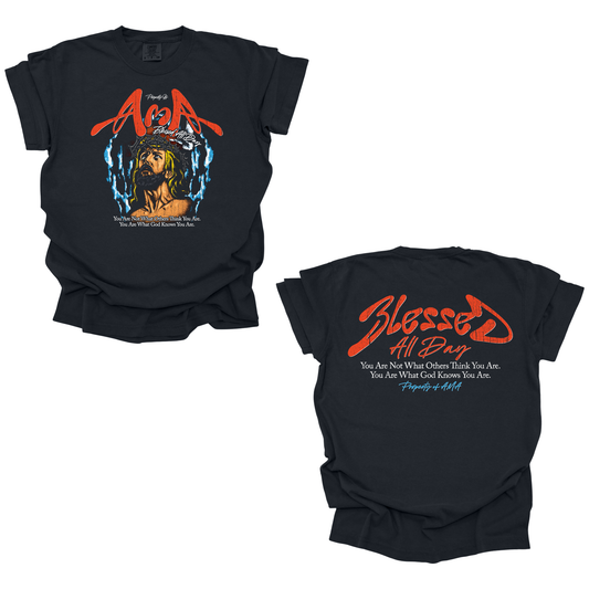 AMA Apparel “Blessed All Day” Christian T-Shirt – Faith Graphic Tee
