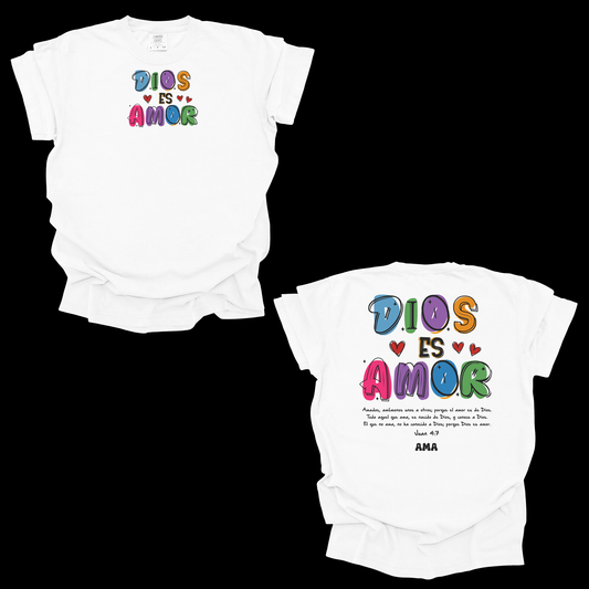 Camiseta Cristiana “Dios Es Amor” – AMA Apparel – 1 Juan 4:7