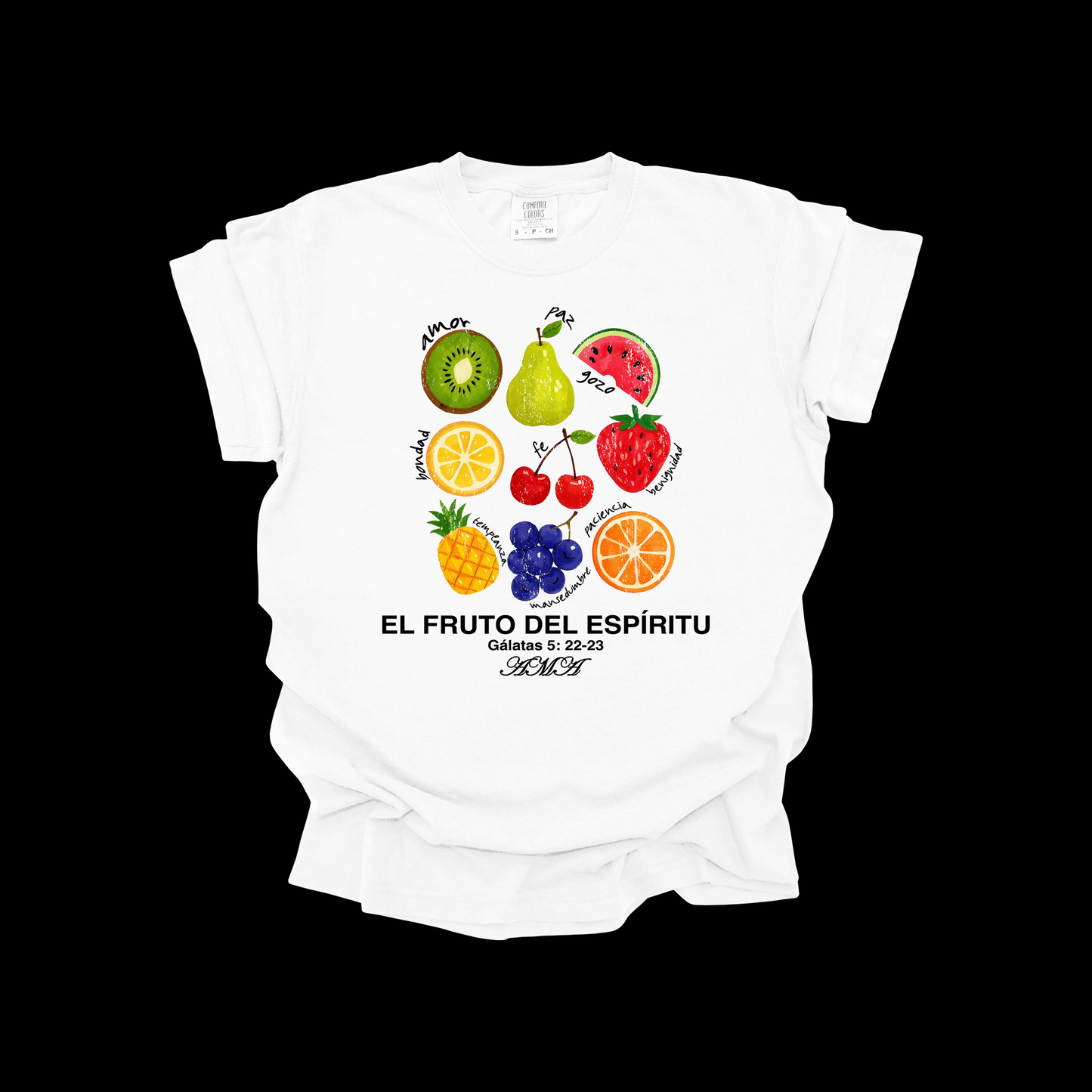 Camiseta Cristiana “El fruto del Espíritu” – Gálatas 5:22-23
