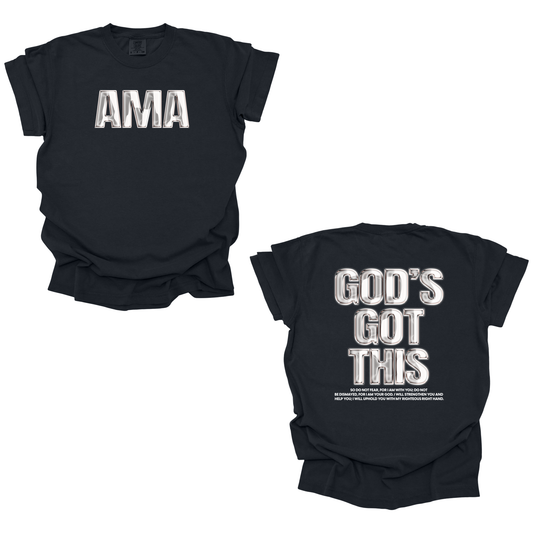 AMA Apparel “God’s Got This” Christian T-Shirt – Isaiah 41:10 Tee
