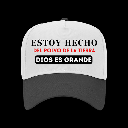 Gorra Cristiana “Estoy Hecho del Polvo de la Tierra – Dios es Grande” | Baseball Hat Unisex