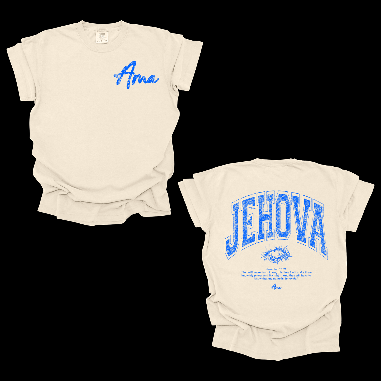 AMA Apparel “Jehova” Christian T-Shirt – Jeremiah 16:21 Tee