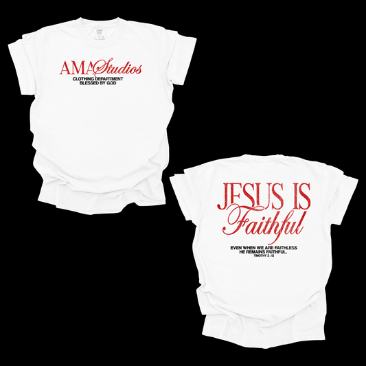 AMA Studios “Jesus Is Faithful” Christian T-Shirt – 2 Timothy 2:13 Tee