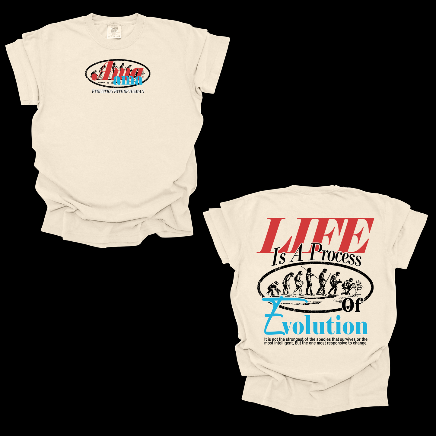 Life Evolution T-Shirt – “Life Is a Process” Motivational Graphic Tee