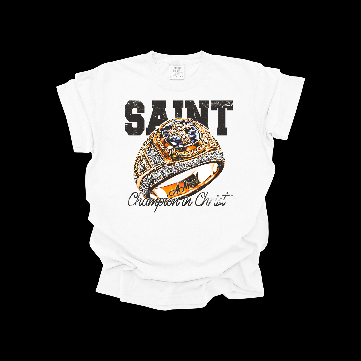 Saint Champion in Christ T-Shirt – Bold Christian Streetwear